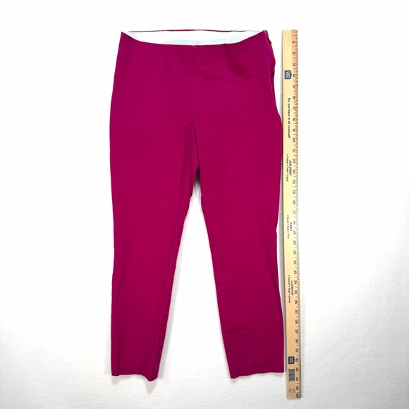 A New Day Women's Stretch Side Zip Pants Size 6 Fuchsia Pink - Picture 3 of 6
